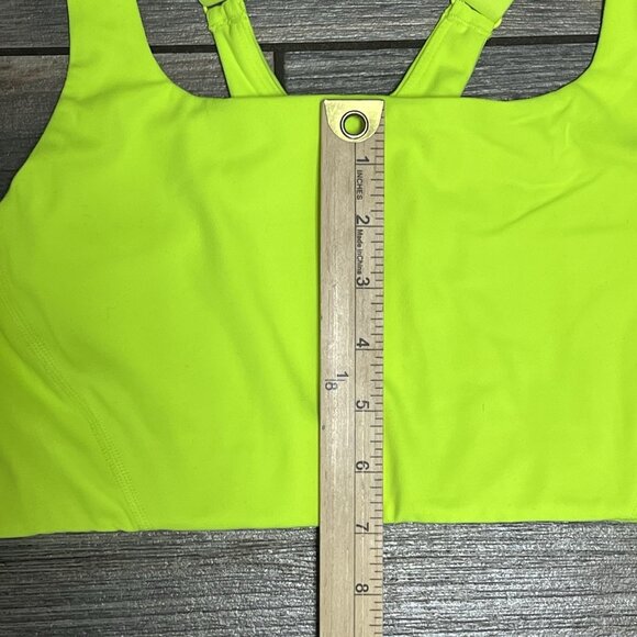 NWT $68 Free People X Hatch Maternity Square Neck Bra Size Medium Neon Yellow - Picture 7 of 15